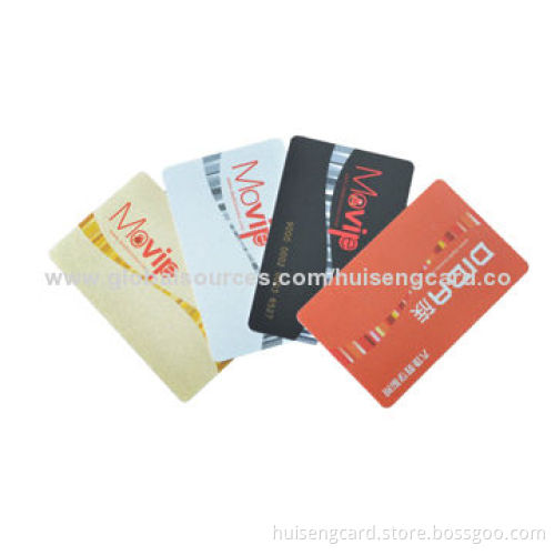 Plastic cards, measures 85.5x54x0.82mm